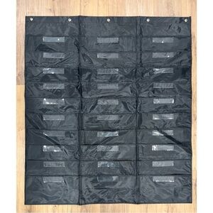 Black Hanging 30-Pocket File Pocket Chart Teacher Classroom